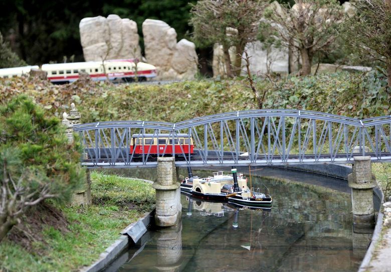 »Die kleine Sächsische Schweiz« zeigt die Miniaturlandschaft der Sächsisch-Böhmischen Schweiz detailgetreu aus Elbsandstein.