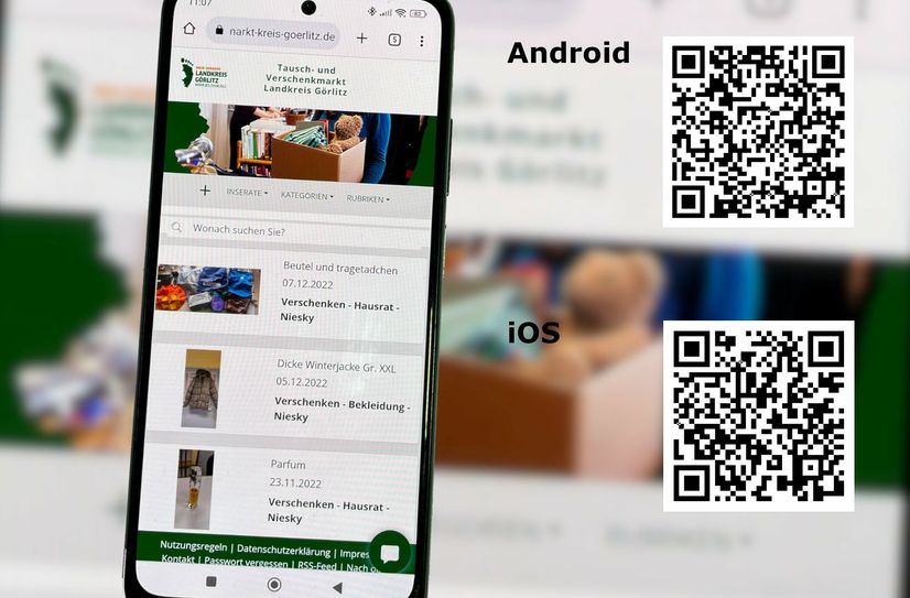 Seit Dezember 2019 stellt der Regiebetrieb Abfallwirtschaft jedem Smartphonebesitzer im Landkreis Görlitz die kostenlose Abfall-App zur Verfügung. Die wurde jetzt um den Tausch- und Verschenkemarkt erweitert. Wer die App nicht nutzt, findet ihn auch auf www.verschenkemarkt-kreis-goerlitz.de.