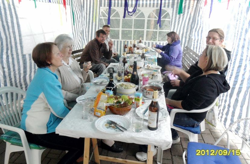 Gemeinsame Geburtstagsfeier mit allen Mietern. Foto: privat
