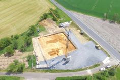 Bauplatz für das neue Interkommunale Feuerwehrhaus an der B6. Foto: Gemeinde Hirschstein