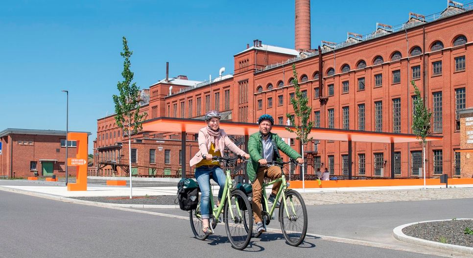 Zu den Seenlandtagen auf Radtour zur Energiefabrik Knappenrode.