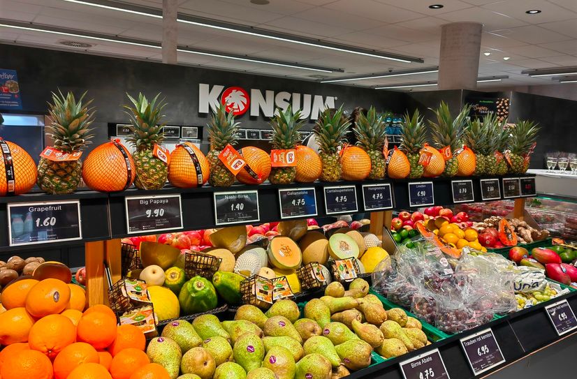 Besonders Obst, Salate und Snacks sind der Renner.