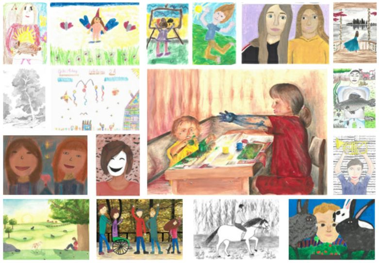 Zusammenstellung der Siegerbilder des Jugendwettbewerbs »jugend creativ«. Foto: pm