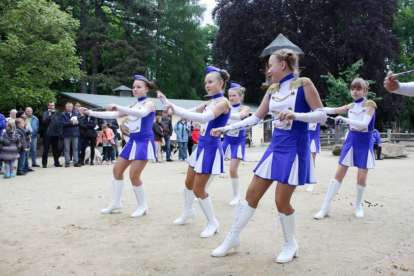Majoretten beim polnischen Tag. Foto: www.zoo-goerlitz.de