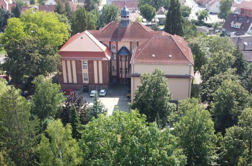 Das »MehrGenerationenHaus« in Lauchhammer aus der Vogelperspektive.