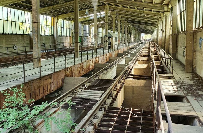 So sieht er heute aus - der Kohleentladebunker des ehemaligen Kraftwerkes Lübbenau.