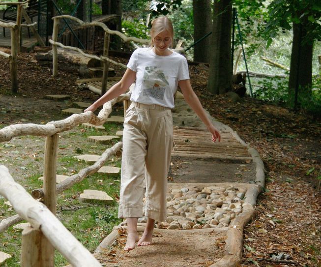 Die Idee für einen Barfußpfad im Görlitzer Tierpark bestand schon länger, jetzt wurde sie umgesetzt. Foto: www.zoo-goerlitz.de, I. Plath
