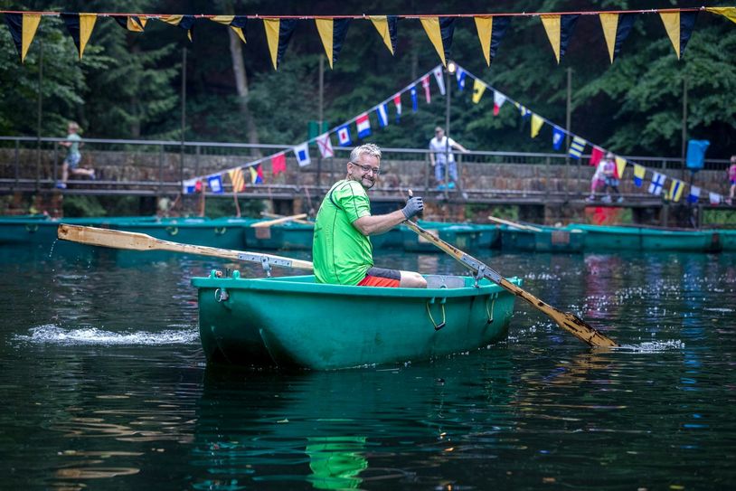 "Spielverderber" Stucki. Beim Wettrudern hatte er in den letzten Jahren immer alle hinter sich gelassen. Foto: Marko Förster