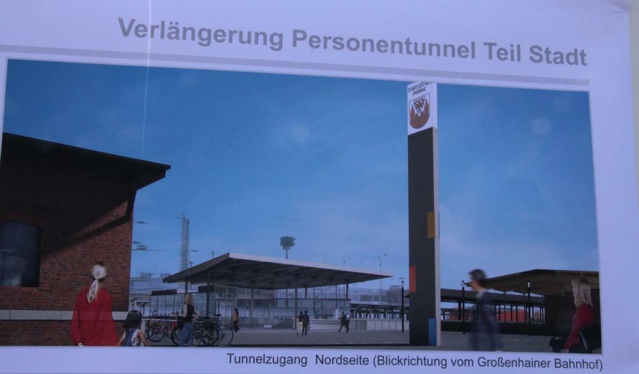 So soll der Tunnelzugang einmal aussehen. Foto: jho
