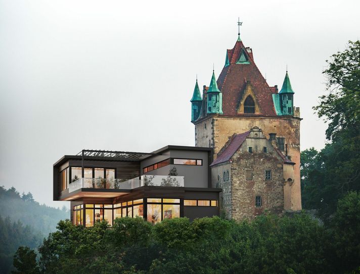 Eine Ansicht der geplanten Eigentumswohnungen. Die Kombination aus moderner Architektur und historischer Bausubstanz hat ihren Charme. Visualisierung: Architekturbüro Manuel Schulz & Kollegen