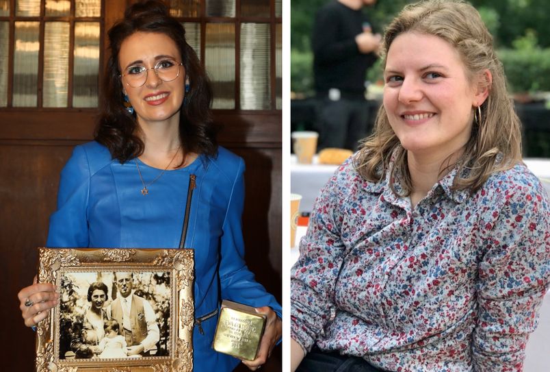 Lauren Leiderman (links) und Anne Kleinbauer haben die Spendenaktion gestartet. Fotos: GoFundMe
