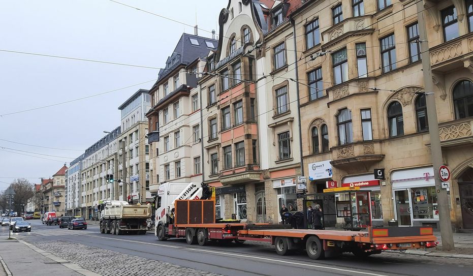 Seit Mitte der 1990er Jahre wird der Ausbau der Königsbrücker Straße geplant, verworfen, neu geplant. Foto: Pönisch