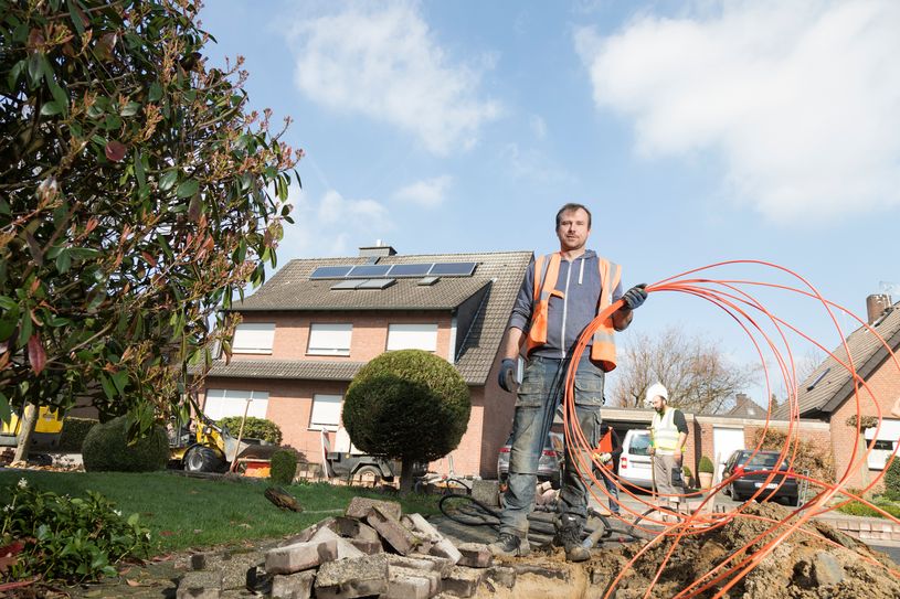 Den Glasfaser-Anschluss für schnelles Internet gibt es in Drebkau gratis. Foto: Deutsche Glasfaser