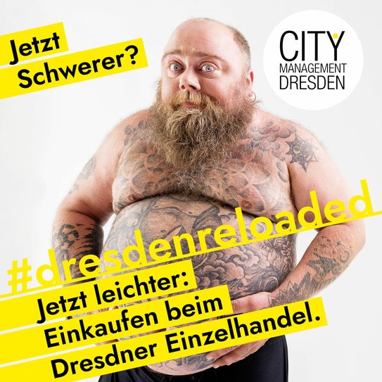 Eins der drei Werbeplakate, die augenzwinkernd Pandemie-Herausforderungen zeigen. Fotos: PR