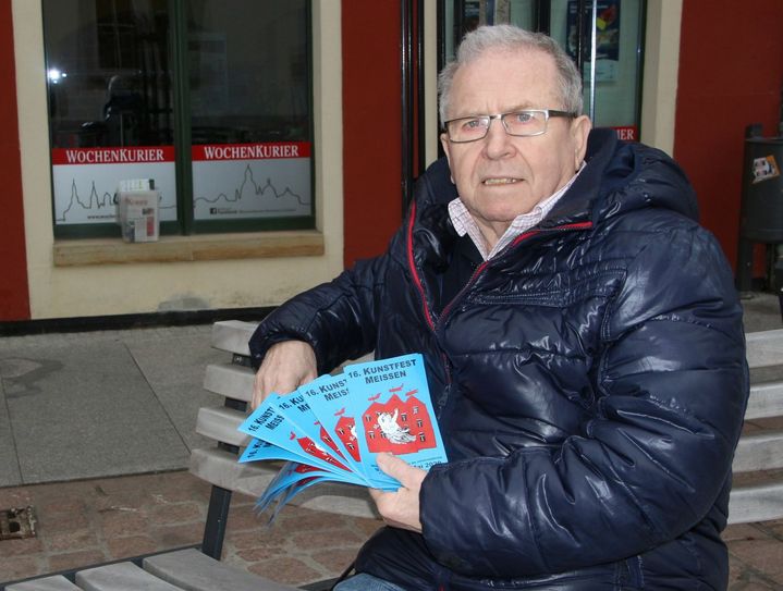 Organisationsleiter für das Meißner Kunstfest, Peter Hänke, freut sich auch auf viele Wettbewerbsteilnehmer. Foto: Farrar