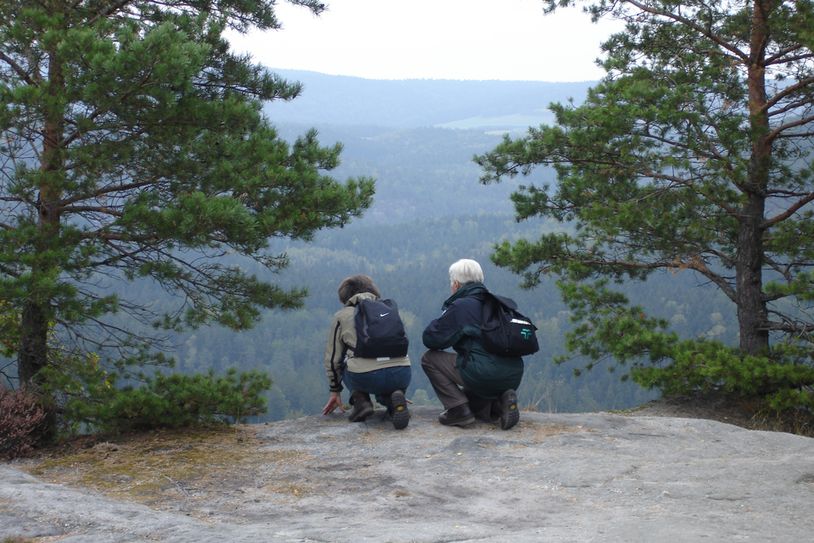 Die Felsenwelt im Nationalpark mit über 100 Aussichtspunkten bietet besonders intensive Naturerlebnisse, die durch den Perspektivwechsel noch reizvoller werden.  Foto: NP/Mayr