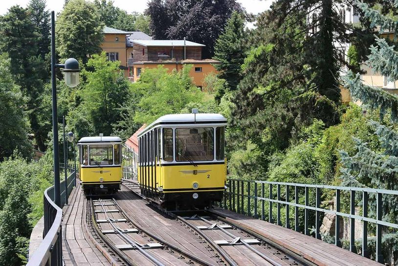 Die Standseilbahn wurde 1895 gebaut Fotos: DVB