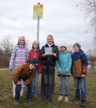 Unter anderem Kinder aus der Arita-Grundschule haben den Kinderrechtepfad mit eröffnet.
