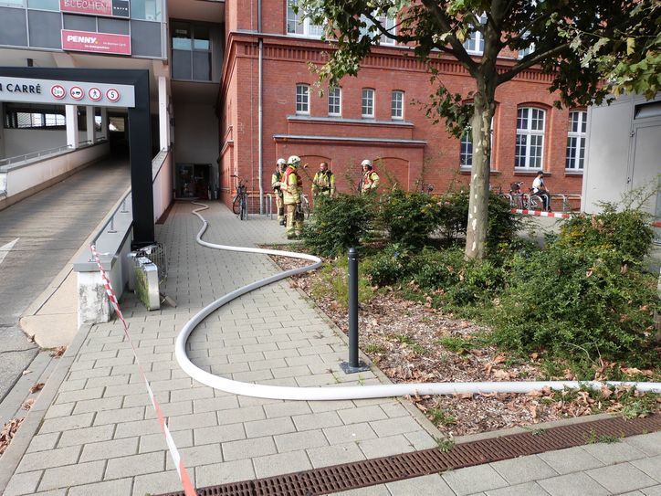 Brandeinsatz im Blechen-Carré