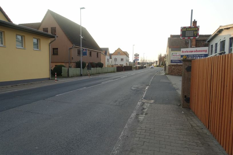 Die Meißner Straße in Zitzschewig wird ab 3. Mai erneuert. Foto: Schramm
