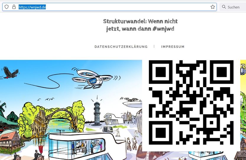 Auf der eigens eingerichteten Website wnjwd.de kann man einen Interview-Termin vereinbaren und Ideen einreichen. Screenshot: wnjwd.de
