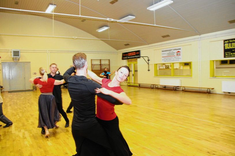 Uta und Frank Schüttig beim Training im Sportzentrum „Flora“ auf der Käthe-Kollwitz-Straße in Görlitz. Fotos: Keil