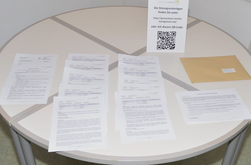 Die Beschlussvorlagen liegen zur Stadtratssitzung vor dem Sitzungssaal aus und sind auch unter https://grossenhain.ratsinfomanagement.net  zu finden.