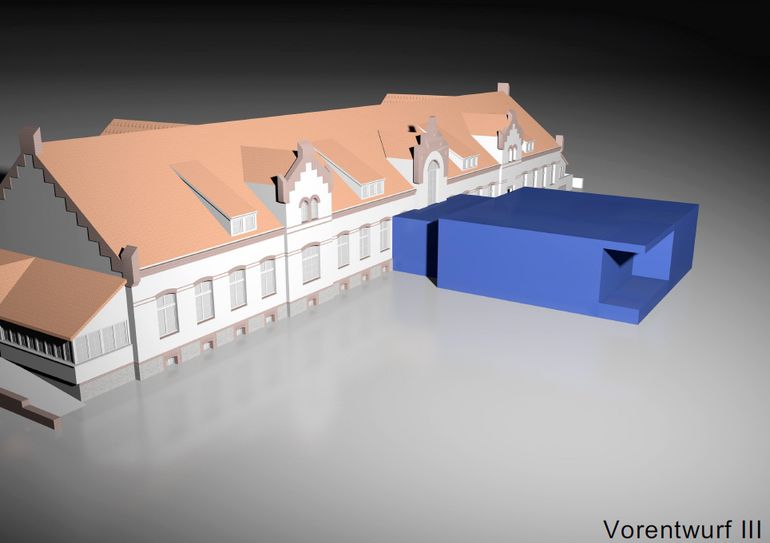Vorentwurf des neuen Ambulanzzentrums. Visualisierung: planteam Freie Architekten und Ingenieure