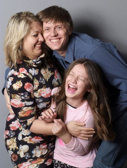 Gewinner in der Kategorie Familie von 2015: Lars mit Julie & Wanda. Foto: Goethe