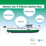 E-Fähren im Landkreis Meißen – Die Namen stehen fest.
