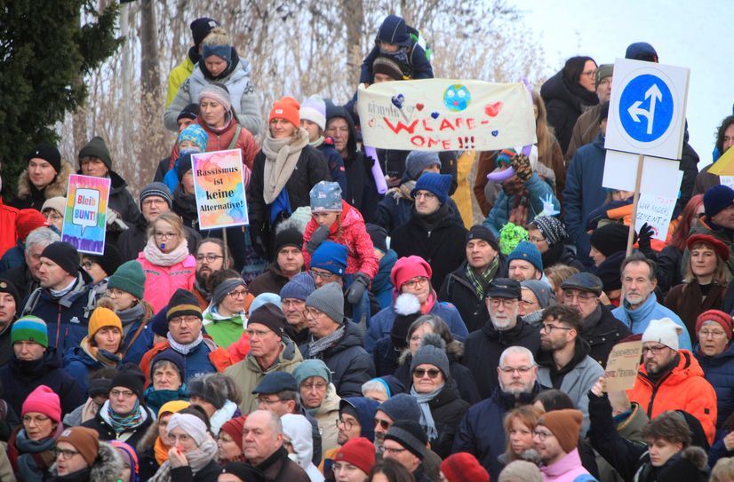Pirna ist bunt - und das soll es nach Ansicht der Demonstranten auch bleiben.