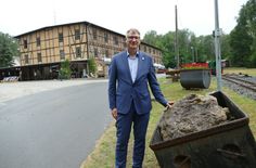 Andreas Günther-Plönes am Hunt mit dem Ton.