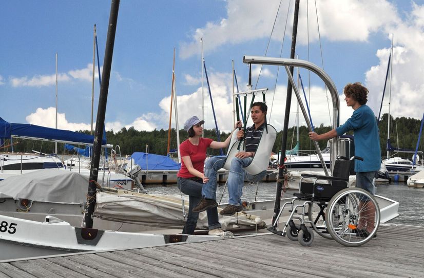 Lift im Hafencamp Senftenberger See.