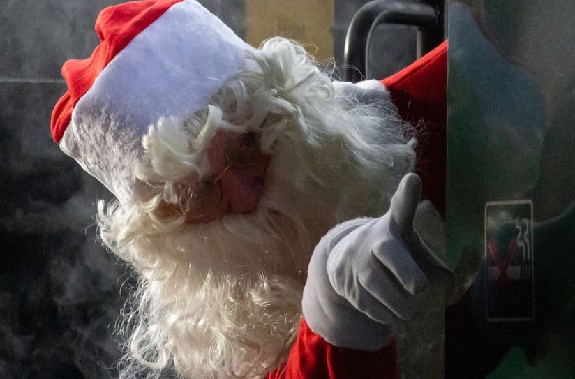 Volldampf voraus mit dem Nikolaus an Bord.