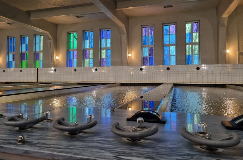 Filterhalle im Wasserwerk Coschütz.
