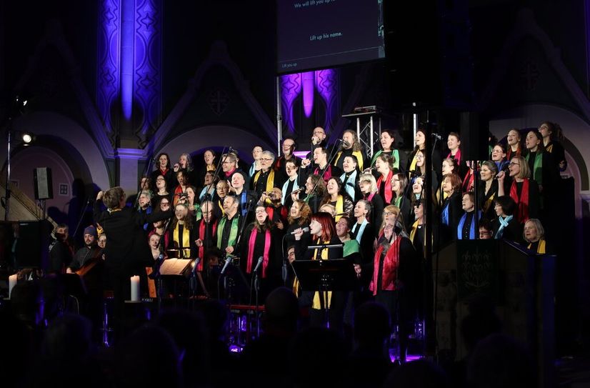 Die Gospelnight Dresden ist seit 25 Jahren in der Christuskirche Strehlen beheimatet.