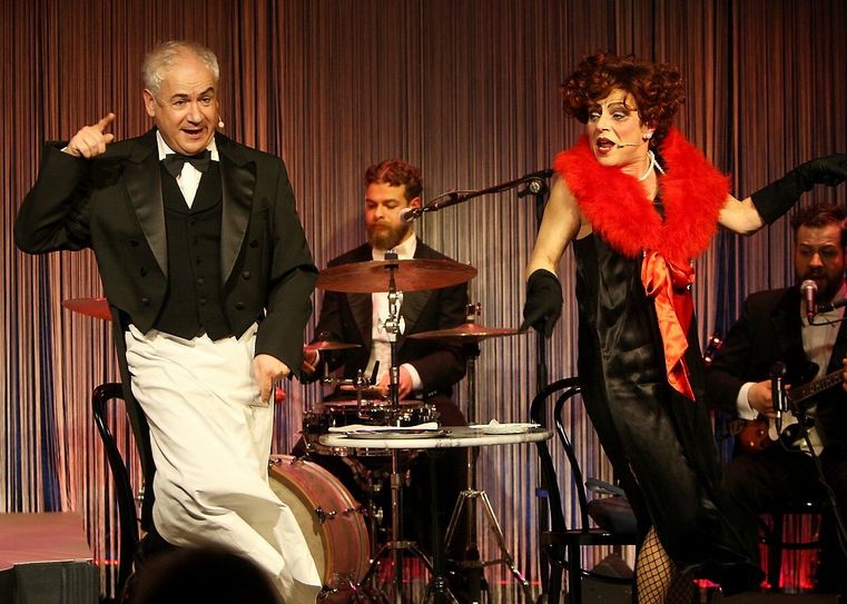 Tom Pauls und Beate Laaß im Café Zizibambula.