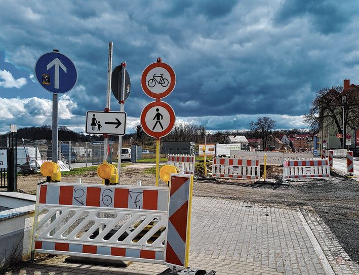 Die Fabrikstraße ist aktuell teilweise gesperrt.