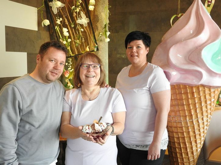 Andreas, Gundi und Anke Merker (v.l.). Foto: Pönisch
