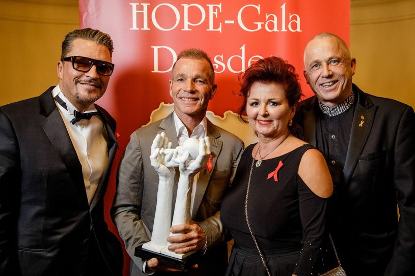 Hardy Krüger jr., Lothar Firlej, Viola Klein und Stefan Hippler (v.l.) Foto: Michael Schmidt