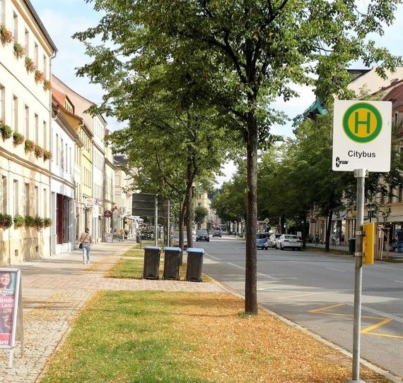 Die linke Seite der Breiten Straße – grün sucht man vergebens.