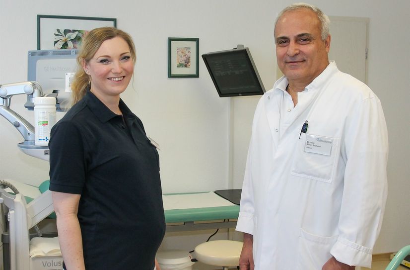 Frauenärztin Henriette Riedel wird in der Elternzeit vom Ärzteteam um Chefarzt Dr. Bachouri aus dem Seenland Klinikum vertreten.