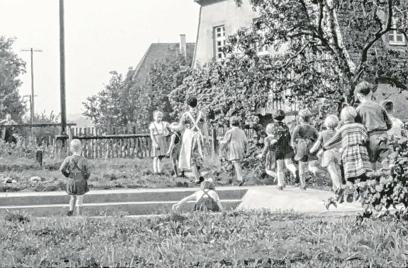 Thema im Film: Die Kinder vom Ratsweinberg bei den Aufnahmen zum Sandmannlied.