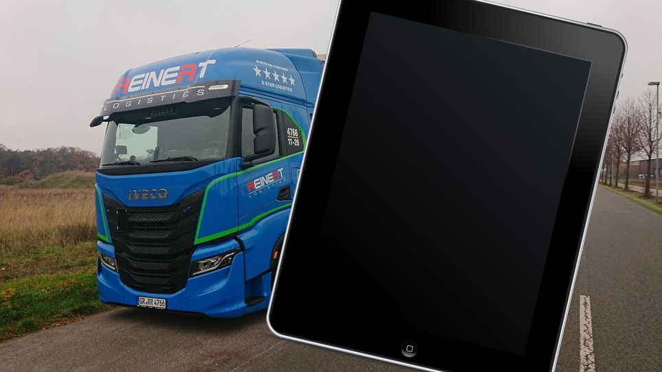 Reinert Logistics nutzt Tablets in den eigenen Lkws. Zehn davon übergab das Unternehmen im Dezember der Oberschule in Krauschwitz. Foto: Reinert/Pixabay