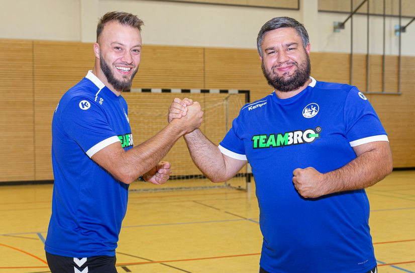 Sten Heller  und Daniel Redigger bilden das neue Trainerteam der Elbehexen.