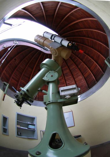 Das große Fernrohr der Sternwarte hat eine neue Optik. Foto: Stadtverwaltung Radebeul/ Sternwarte