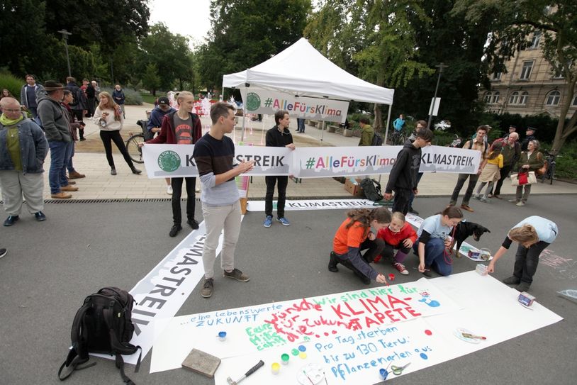 Mit zahlreichen Aktionen machten sie auf den Klimawandel aufmerksam.