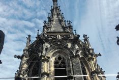 Arbeiten an den Türmen sind ständig nötig.