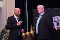 Im Gespräch mit Moderator Marco Branig: Dietmar Tietz, Geschäftsführer WT und Namensinhaber der Arena