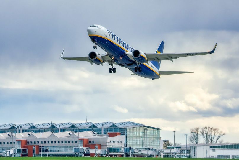 Am 10. April startet eine Maschine der Fluggesellschaft Ryanair von Dresden nach Mallorca. Foto: Ronald Bonss